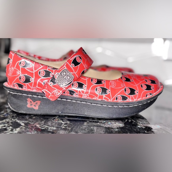 Algeria Paloma Mary Jane’s in Coral Owl Print Women’s size 41 - Picture 5 of 15